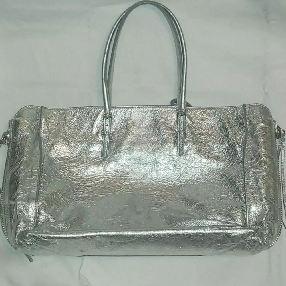 Classic Balenciaga Metallic Silver Bag